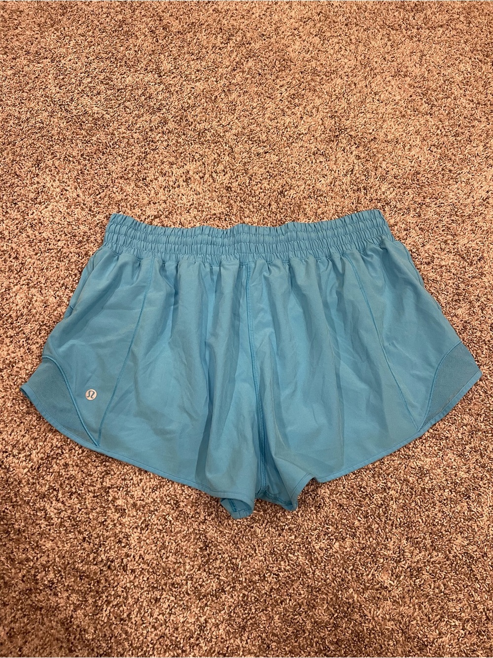 Lululemon Kayak Blue Light Hotty Hot High-Rise Lined Short 2.5” Size 12 - Picture 3 of 8